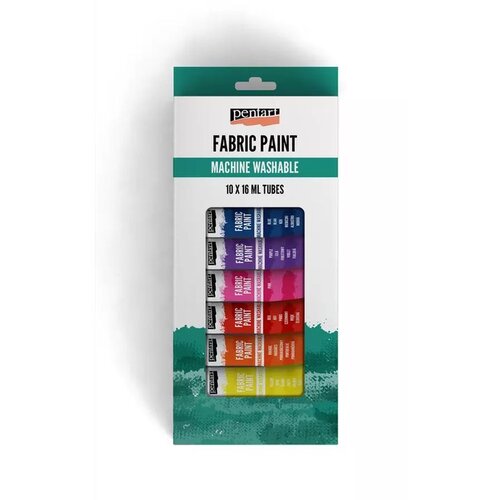  Pentart Komplet barv za tekstil 10x16 ml Slike
