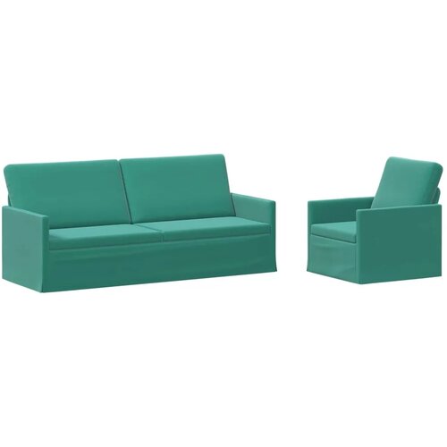 Set sofe 2 pcs Tirkizna Bar&amp;scaron;un - Tirkizna 1-sjedalni + 3-sjedalni (180 cm) Slike