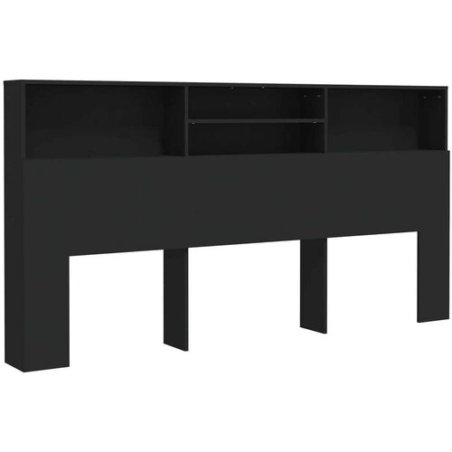 vidaXL Uzglavlje s ormarićem crno 200 x 19 x 103 5 cm Cene