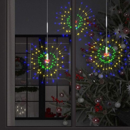  Zunanje novoletne lučke 4 kosi večbarvne 20 cm 560 LED, (5000358810) Slike