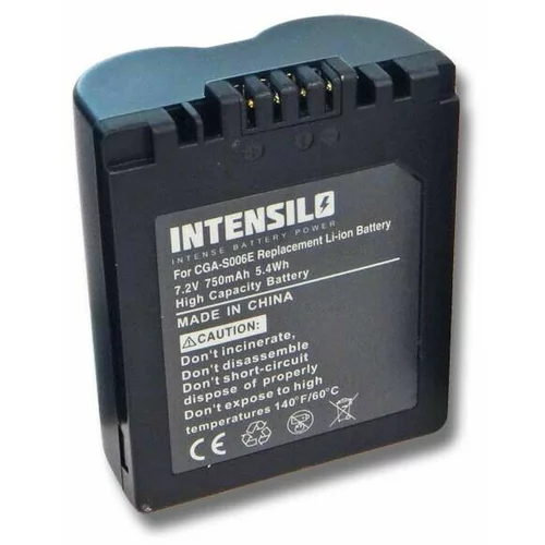 Intensilo Baterija CGA-S006 / CGR-S006 za Panasonic Lumix FZ8 / FZ18 / FZ28 / FZ30 / FZ35, 750 mAh
