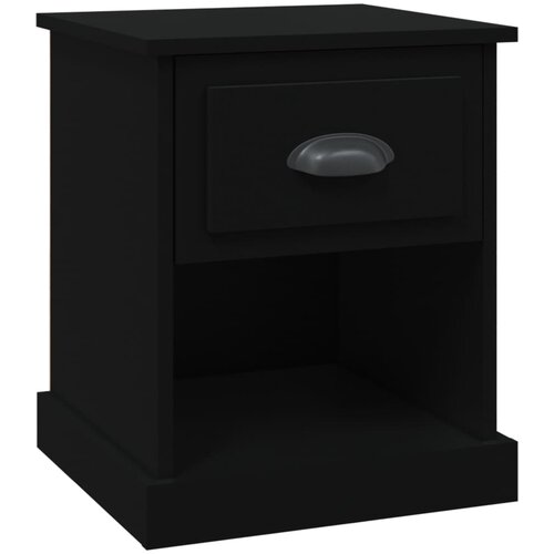 Maison Chic Nočna omarica - Nočna miza črna 39x39x47,5 cm inženirski les, (21688366) Slike