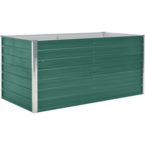VidaXL Povi&amp;scaron;ena vrtna gredica 160 x 80 x 77 cm pocinčani čelik zelena Slike