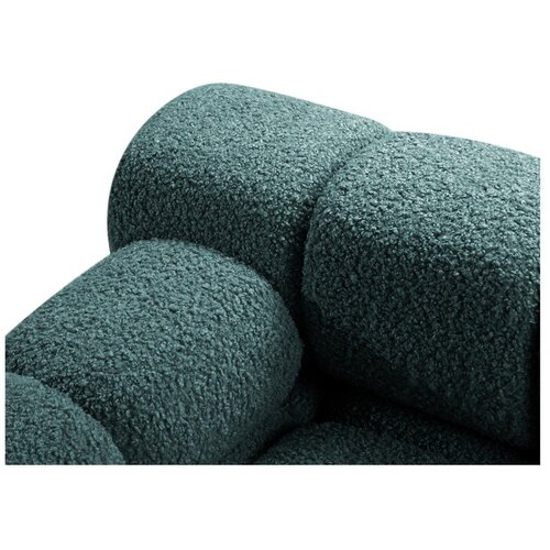Micadoni Modrozelena sedežna garnitura iz tkanine boucl&amp;eacute; 188 cm Bellis &amp;ndash; Slike