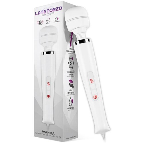 LATETOBED Wanda Wired Wand Massager White Cene