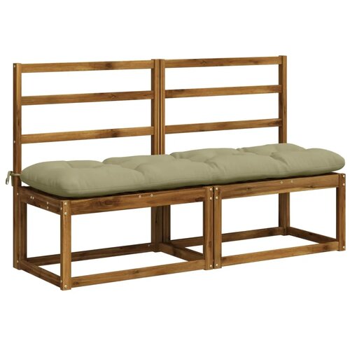  Jastučić za klupu VIANEN 100% poliester Svijetlo zelena - Svijetlo zelena 150 x 40 x 12 cm Slike