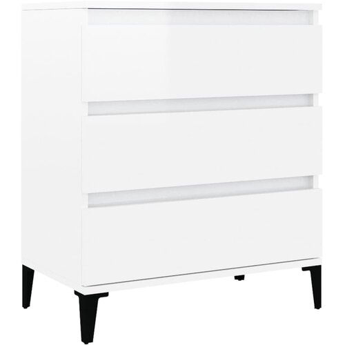 Maison Chic Komoda - Predalnik visok sijaj bela 60x35x70 cm inženirski les, (21720988) Cene