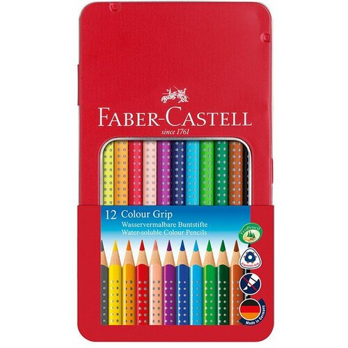 Faber-castell drvene bojice grip metal 1/12 12590 Cene