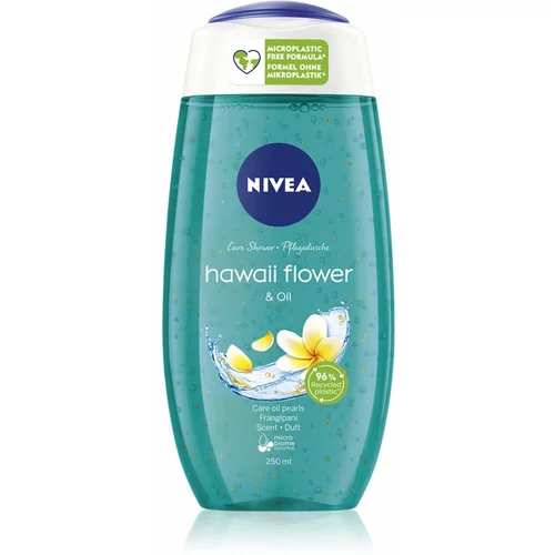 Nivea Hawaii Flower & Oil osvežilen gel za prhanje 250 ml za ženske