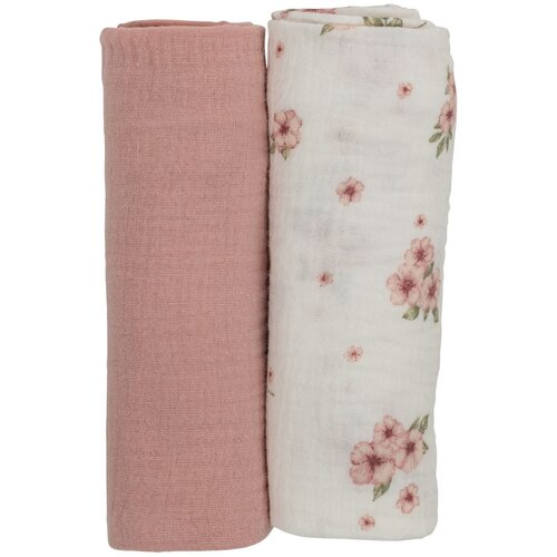 Bubaba by FreeON tetra pelena muslin 2/1 70x70 cm pink i cvjetići Cijene