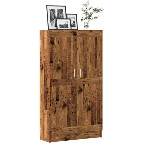 vidaXL Knjižna omara starinski les 82,5x30,5x150 cm inženirski les Cene