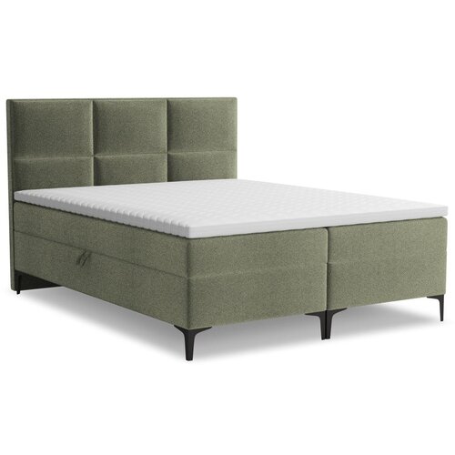 Makamii Zeleni boxspring krevet s prostorom za odlaganje 180x200 cm Pakalana &amp;ndash; Slike