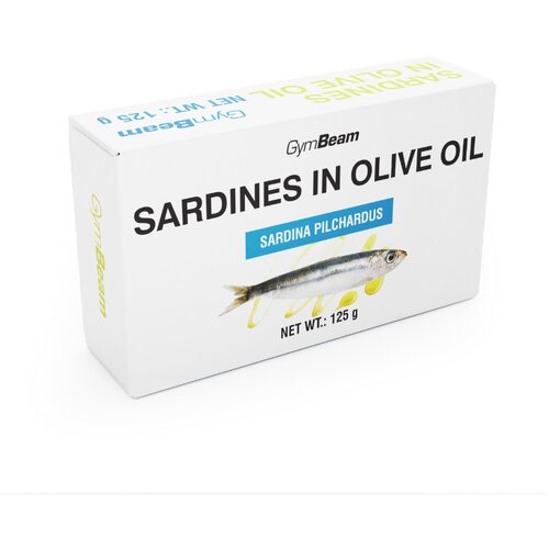 GymBeam sardine u maslinovom ulju 10 x 125 g Slike