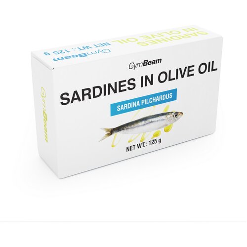GymBeam Sardine u maslinovom ulju 10 x 125 g Slike