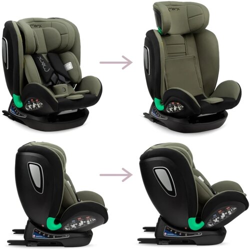 Momi auto sedi&amp;scaron;te Urso Green, 40-150 cm Isofix Slike