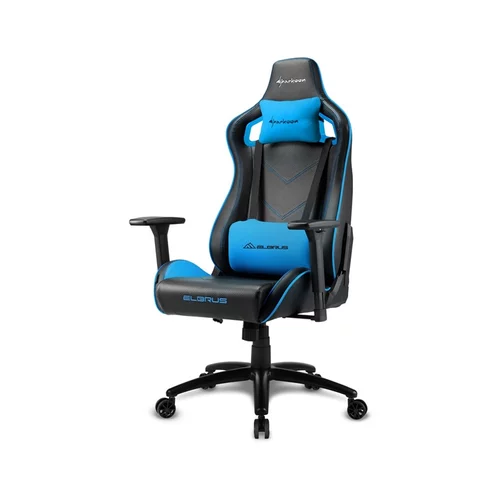 Sharkoon elbrus 2 črna/modra gaming stol