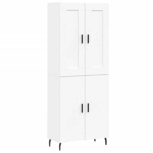 Maison Chic Visoka omara - Komoda - Predalnik bela 69,5x34x180 cm inženirski les, (21719387) Cene