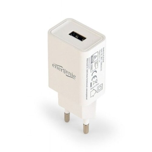 Gembird USB univerzalni punjač, 5V, 2,1A, EG-UC2A-03-W, white Slike