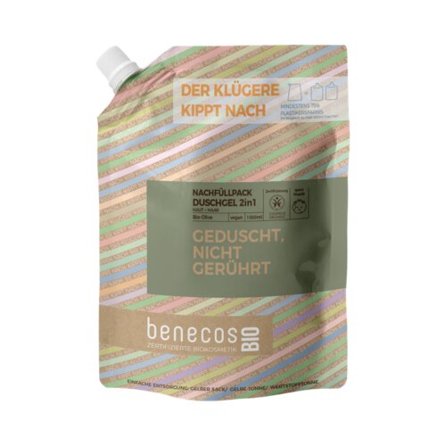 Benecos benecosbio 2u1 gel za tuširanje "njega s maslinovim uljem" - 1.000 ml Cijene