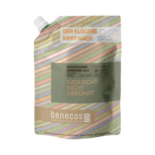 Benecos benecosBIO 2v1 gel za prhanje "Geduscht, nicht gerührt" - 1.000 ml