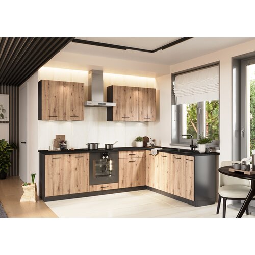 Stolkar KUTNI KUHINJSKI SET ANIKA 200X260 CM - ARTISAN HRAST Cijene