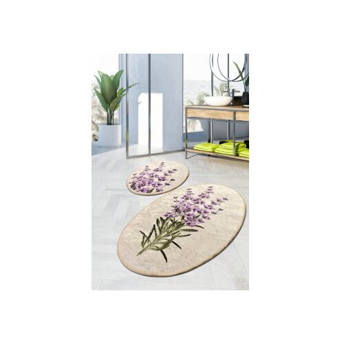 Lessentiel Maison Lavanda prostirka za kupanje, 2 komada, bež ljubičasta Cene