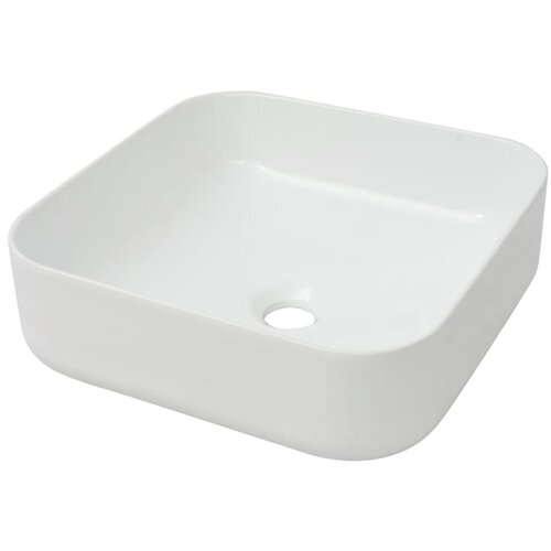 Maison Chic Umivalnik - Kopalna umivalnik - Lavabo Kvadratni Bela Keramika 39x39x13,5 cm, (21685023) Cene