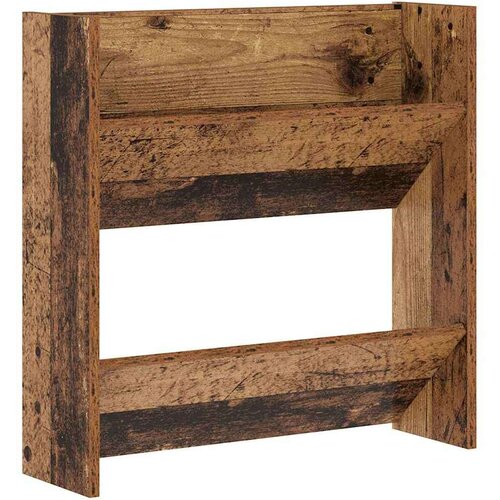 VidaXL ormarići za cipele na zidu s policom ostalo staro drvo 60 x 18 x 60 cm Slike