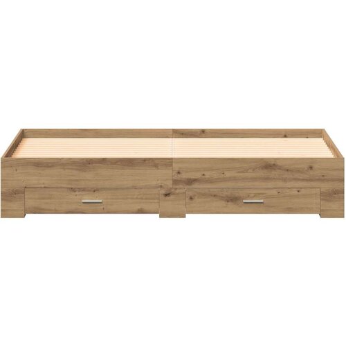 VidaXL Krevet s ladicama Artisan Oak 180x200 cm Konstruirano drvo Slike