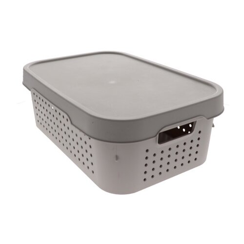 QUTU Korpa za odlaganje sa poklopcem 11l bež Cijene