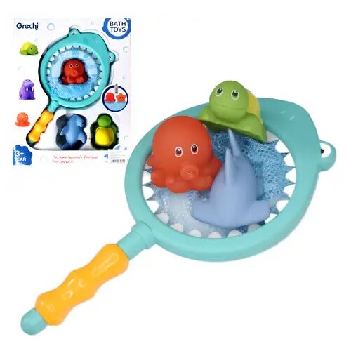 Magic Toys Ribarska mreža za morske pse sa setom igračaka za kupanje životinja koje prskaju Cijene