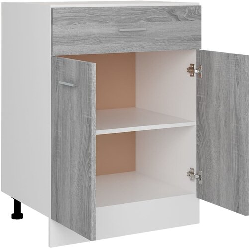  s donjim ladicama &amp;quot;Lyon&amp;quot; sivi Sonoma 60x46x81,5 cm Konstruirano drvo Slike