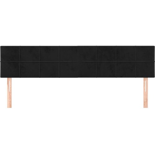  Uzglavlja crna 160x5x78/88 cm bar&amp;scaron;unasta Slike