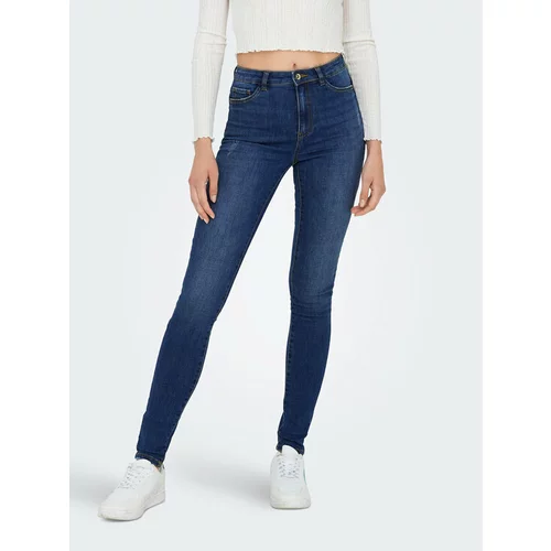 Only Jeans hlače 15292693 Modra Skinny Fit