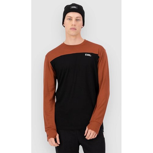 Mons Royale Yotei Merino Funkcijska majica sienna / black Cene