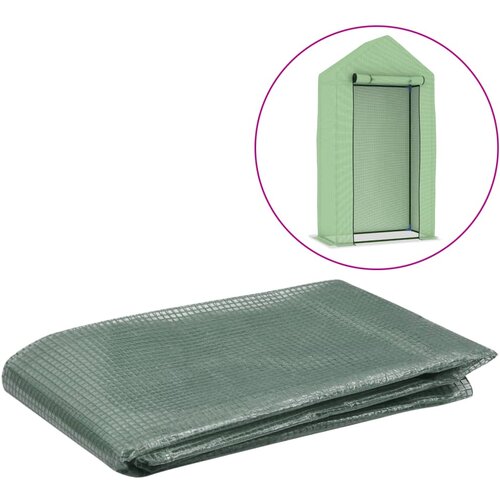 VidaXL Zamjenski pokrov za staklenik (0,5 m&amp;sup2;) 50 x 100 x 190 cm zeleni Slike