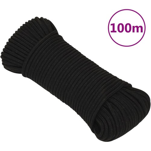  Radno uže crno 4 mm 100 m poliestersko Cijene