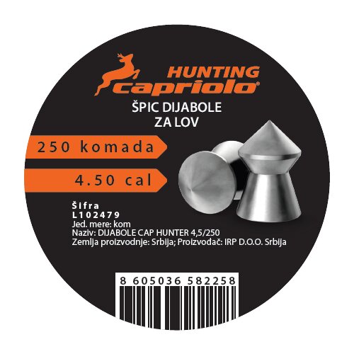 Capriolo Hunter dijabole, 4.5 mm, 250 kom Cene