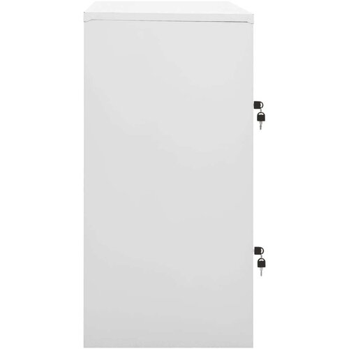 VidaXL ormarić s ključem svjetlosivi-crveni 90 x 45 x 92,5 cm čelični Slike