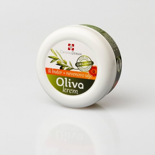 Crystal Derma Oliva krem+ši buter i nevenovo ulje, 125ml Slike
