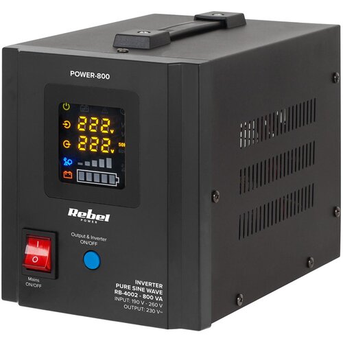 Rebel POWER-800 Emergency Power Supply &ndash; a pure sine wave inverter with a 12V charging function, 230V, 800VA /500W Cijene