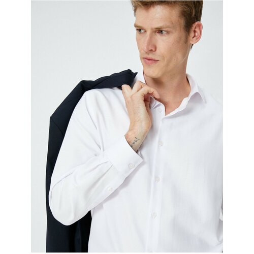 Koton Basic Shirt Long Sleeve Classic Collar Buttoned Non Iron Slike