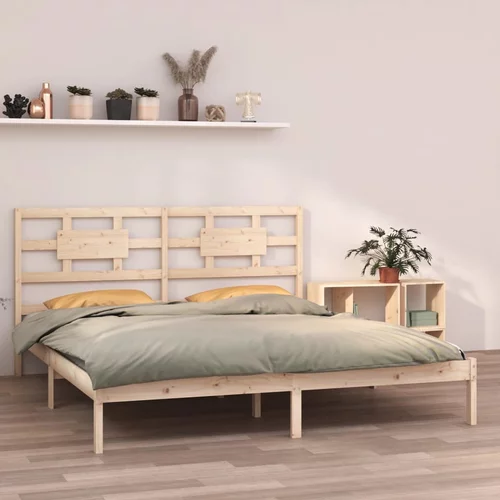 vidaXL posteljni okvir iz trdnega lesa 160x200 cm