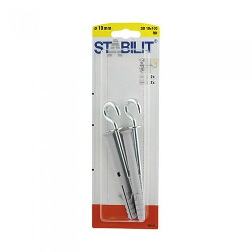 STABILIT set tipla s vijkom (Promjer tiple: 10 mm, Duljina tiple: 100 mm, 2 Kom., S kukom) Slike
