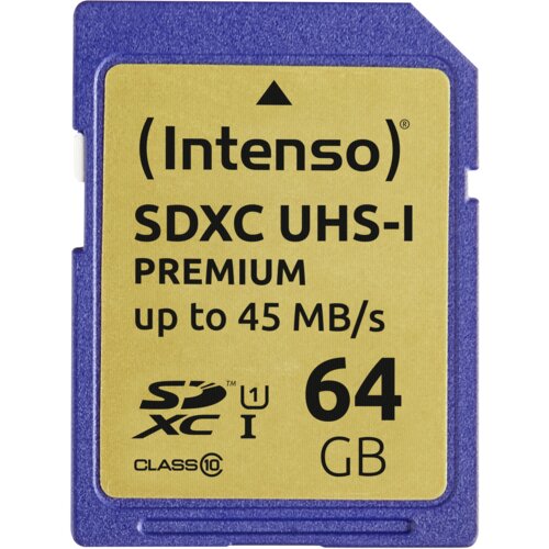 Intenso SDXC Card 64GB Class 10 UHS-I Premium Cijene
