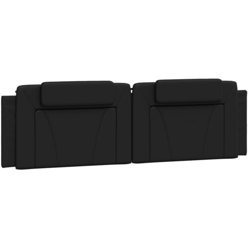 vidaXL Vzglavna stranica črna 183 cm umetno usnje, (21165962) Cene