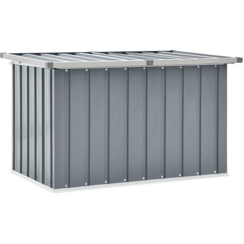 VidaXL Vrtna &amp;scaron;katla za shranjevanje siva 109x67x65 cm Slike