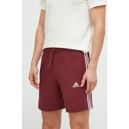 Adidas Kratke hlače za muškarce, boja: bordo