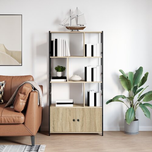 vidaXL Knjižna polica sonoma hrast 80 x 30 x 155,5 cm Konstruiran les Cene