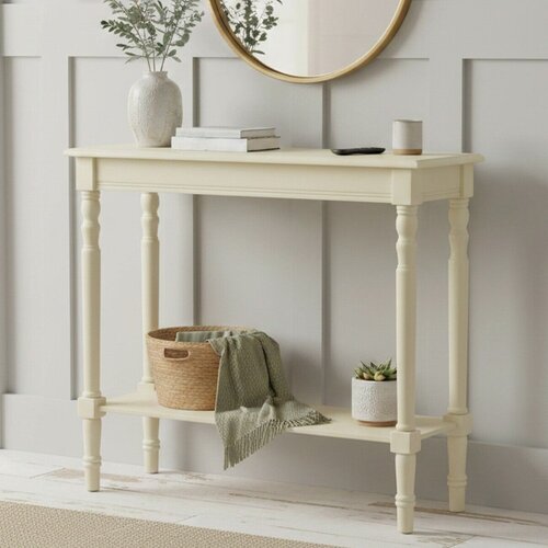 Premier Housewares Pomoćni stol od masivnog bora boje slonovače 30x80 cm Heritage &amp;ndash; Slike